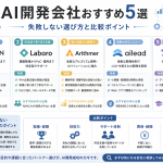 中小企業向けAI開発会社おすすめ5選｜失敗しない選び方と比較ポイント