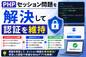 PHPセッション問題を解決して認証を維持