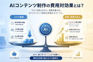AIコンテンツ制作の費用対効果とは？