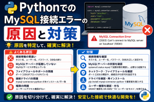 PythonでのMySQL接続エラーの原因と対策