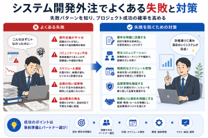 システム開発外注でよくある失敗と対策