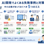 AI開発でよくある失敗事例と対策｜中小企業が知っておくべき5つのミス