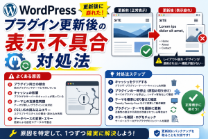 WordPressプラグイン更新後の表示不具合対処法