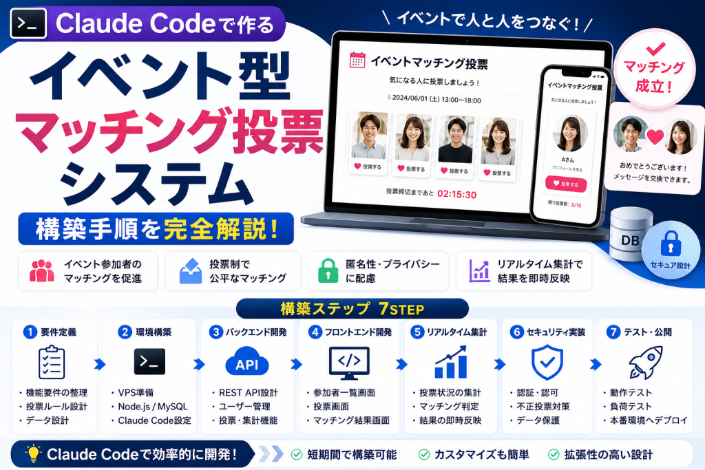 Claude Codeで作るイベント型マッチング投票システム構築手順